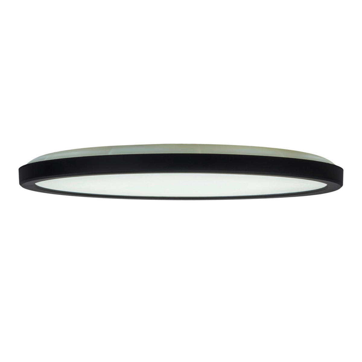 Näve Leuchten Deckenleuchte schwarz Kunststoff B/H/L: ca. 29x3x29 cm null 1 Brennstellen Carlo - schwarz (29,00/29,00/3,00cm) - Näve Leuchten