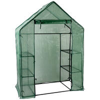 Kinzo Gewächshaus B/H/L: ca. 73x195x143 cm Gewächshaus_begehbar - grün (143,00/73,00/195,00cm) - Kinzo