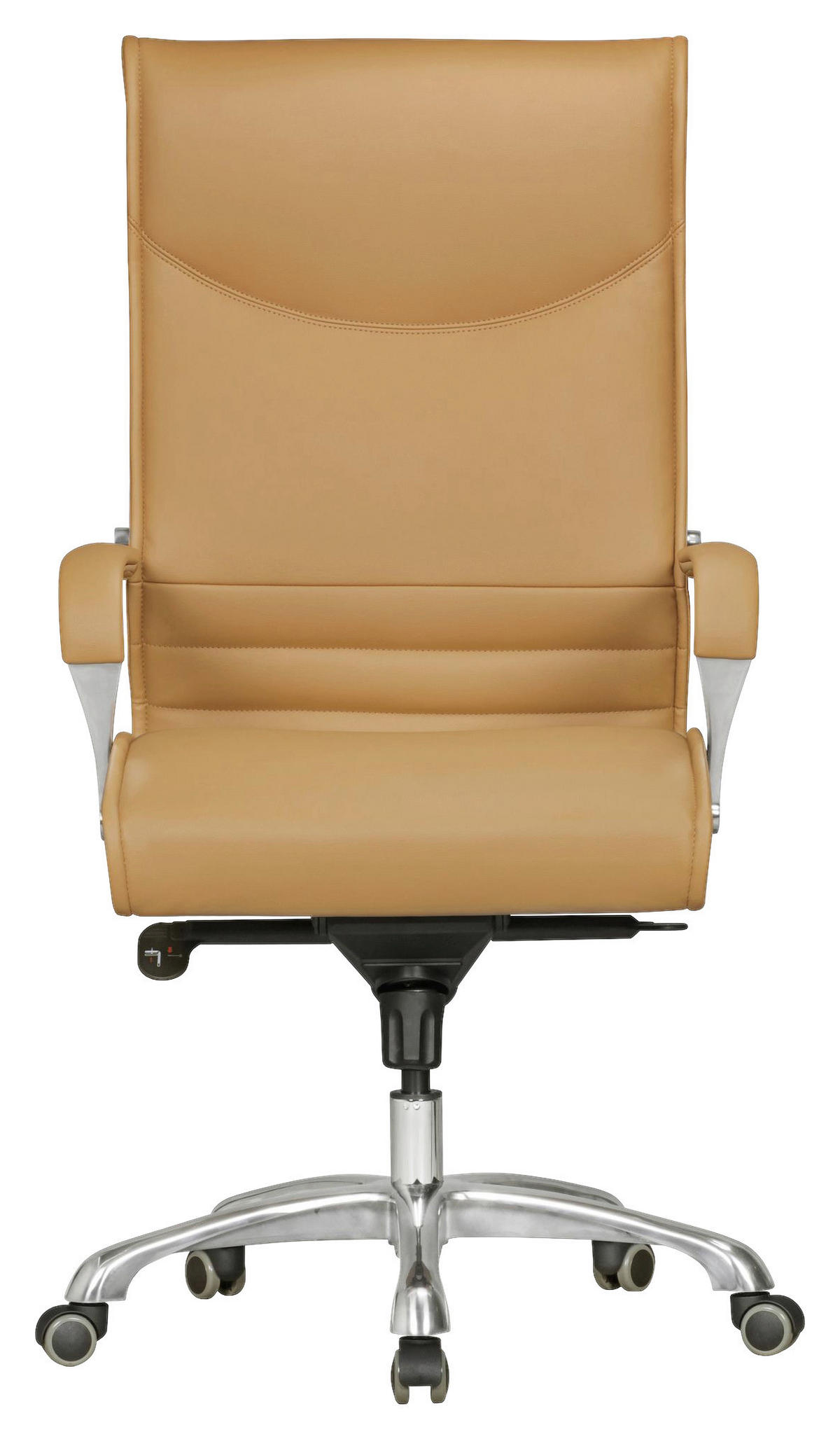 Drehstuhl beige Kunstleder Bürostuhl BIGBOSS - beige (60,00/126,00/61,00cm) - Amstyle
