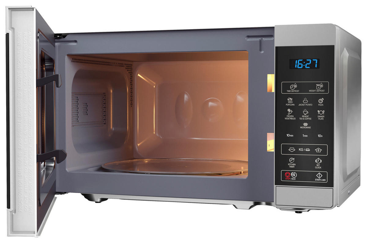 Sharp Mikrowelle weiß Glas B/H/T: ca. 44x25,8x32,4 cm Mikrowelle YC-MS02E-S Sharp - weiß (44,00/25,80/32,40cm) - Sharp