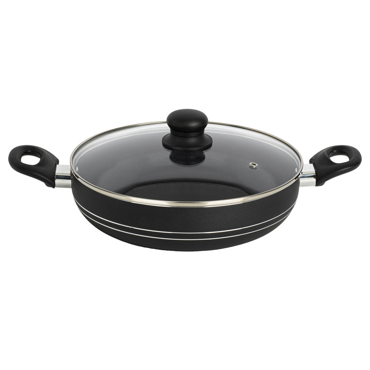 Servierpfanne schwarz Aluminium Servierpfanne - schwarz