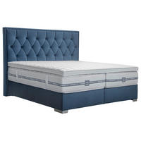 Boxspringbett Lydia blau Liegefläche B/L: ca. 200x200 cm Lydia - blau (200,00/200,00cm)