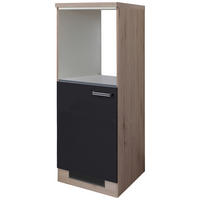 Kühlumbauschrank Elva anthrazit B/H/T: ca. 60x169,5x60 cm Elva - Eiche/anthrazit (60,00/169,50/60,00cm) - Flex-Well