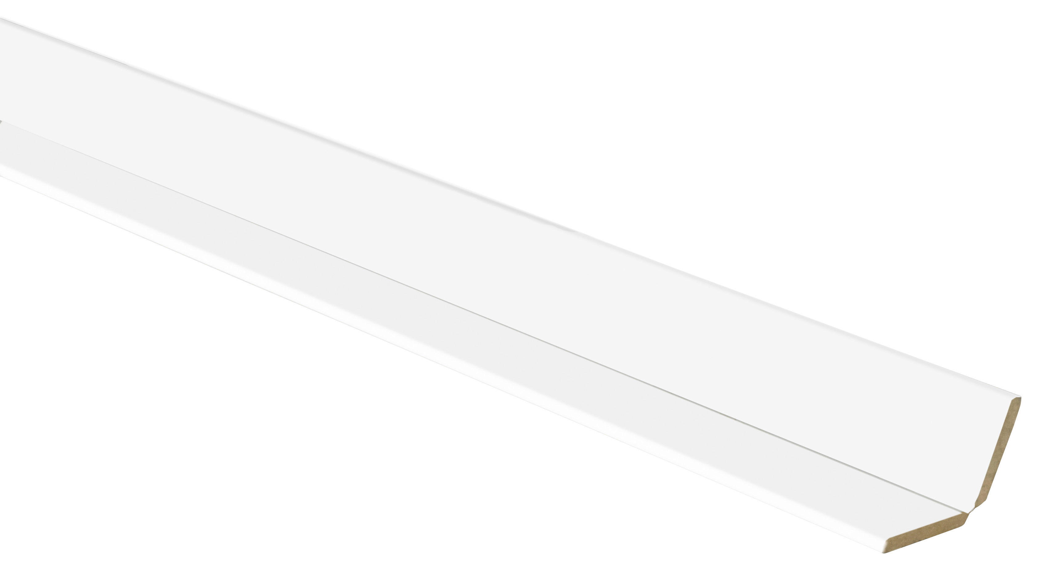 Faltwinkelleiste L/B/H: ca. 250x2,8x2,8 cm pro Stück Faltwinkelleiste 28x28mm 0026 weiß - (250,00/2,80/2,80cm)