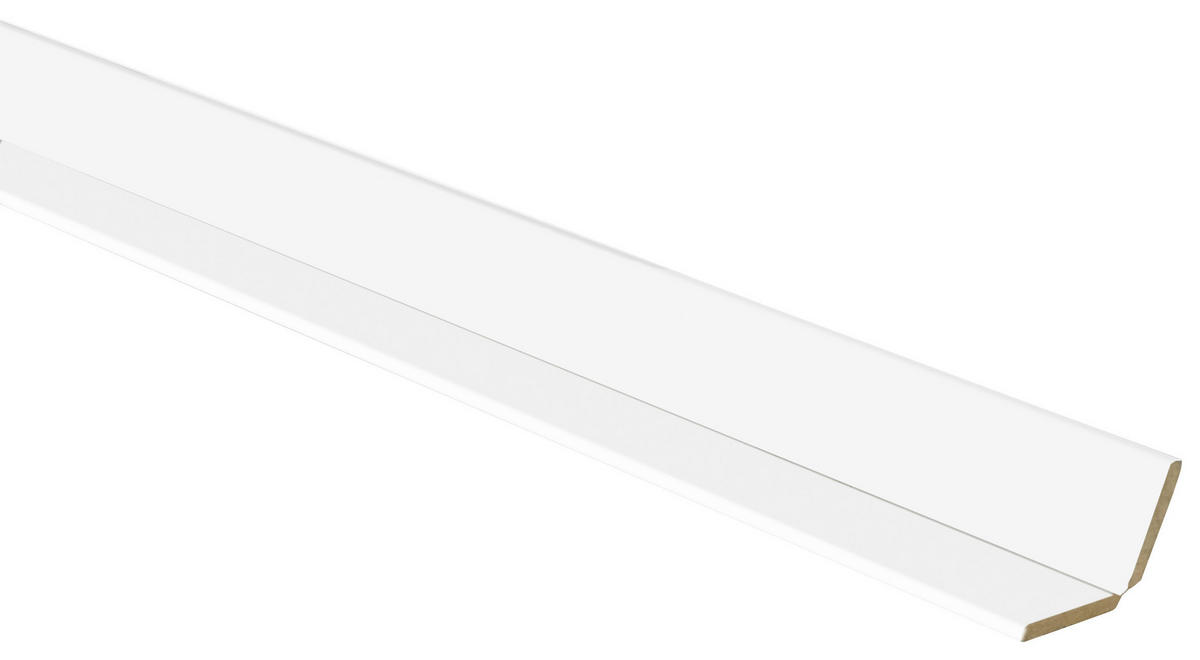 Faltwinkelleiste L/B/H: ca. 250x2,8x2,8 cm pro Stück Faltwinkelleiste 28x28mm 0026 weiß - (250,00/2,80/2,80cm)