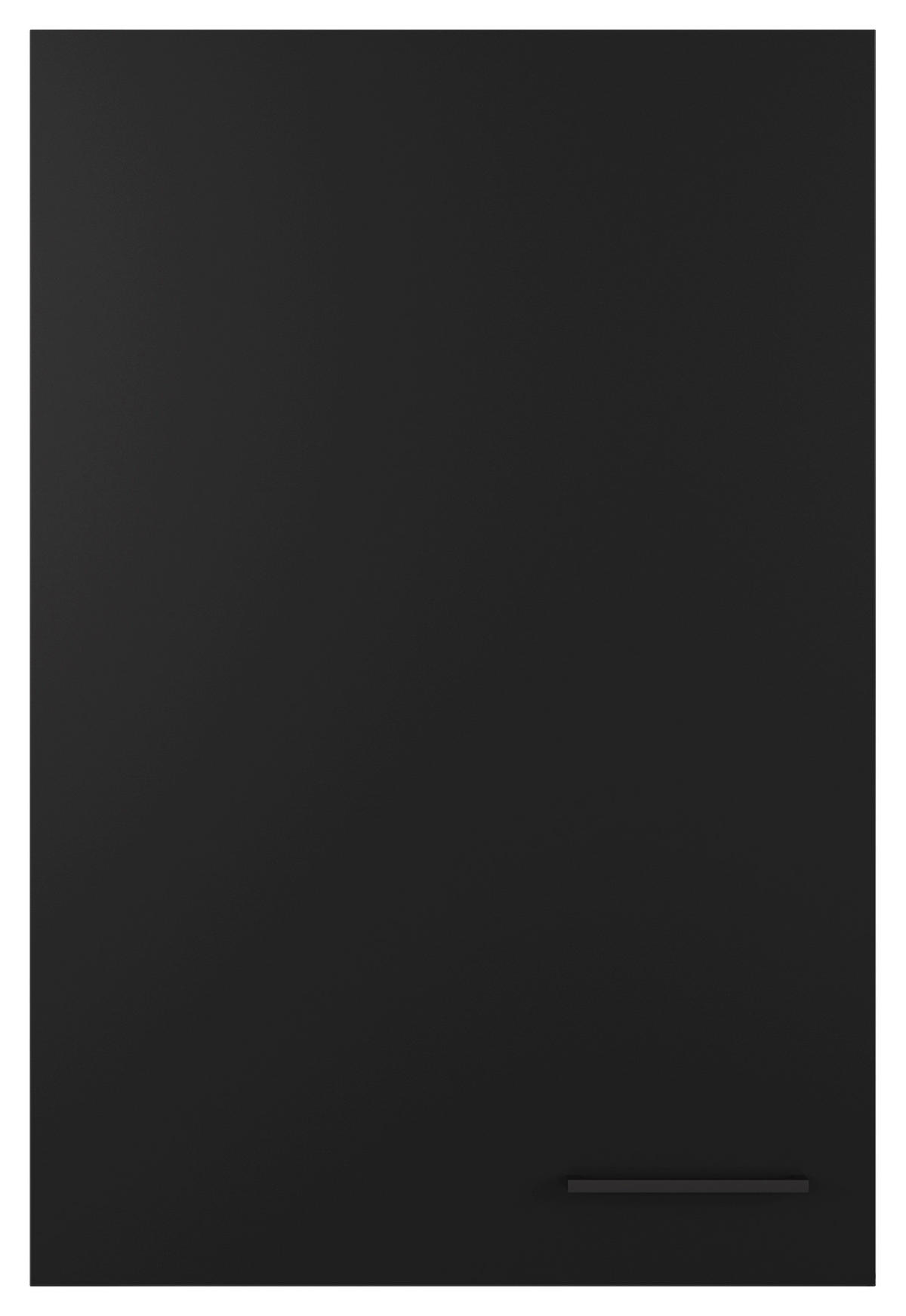 Hängeschrank Capri schwarz matt B/H/T: ca. 60x89x32 cm Capri - schwarz/Oak (60,00/89,00/32,00cm) - Flex-Well