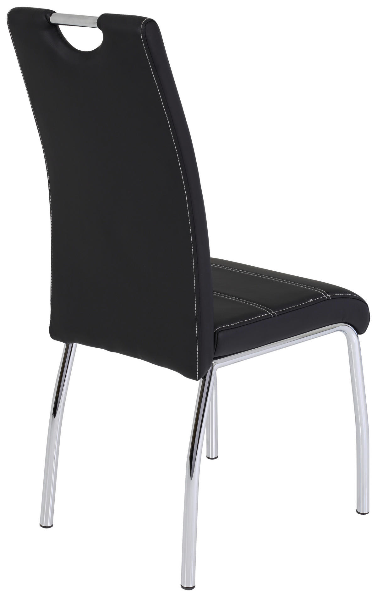 Stuhl Susi 2er Set schwarz Kunstleder B/H/T: ca. 44x98x61 cm Susi 2er Set - schwarz (44,00/98,00/61,00cm) - Hela