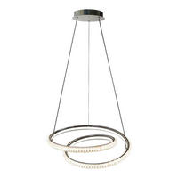 LED-Pendelleuchte Chrom Acryl Metall H/D: ca. 120x45 cm LED-Pendelleuchte_Giorgia - Chrom (45,00/120,00cm)