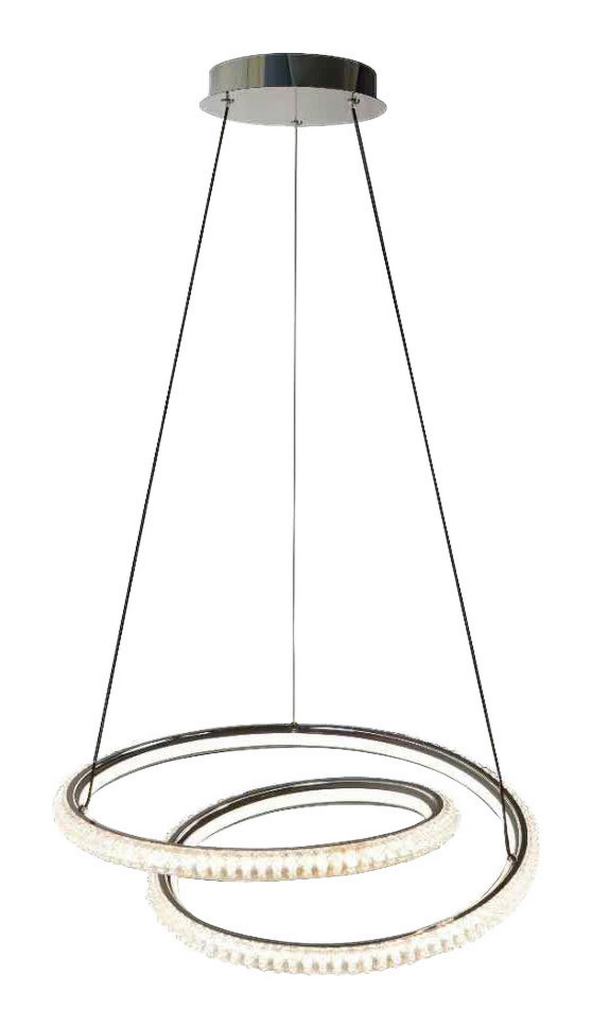 LED-Pendelleuchte Chrom Acryl Metall H/D: ca. 120x45 cm LED-Pendelleuchte_Giorgia - Chrom (45,00/120,00cm)