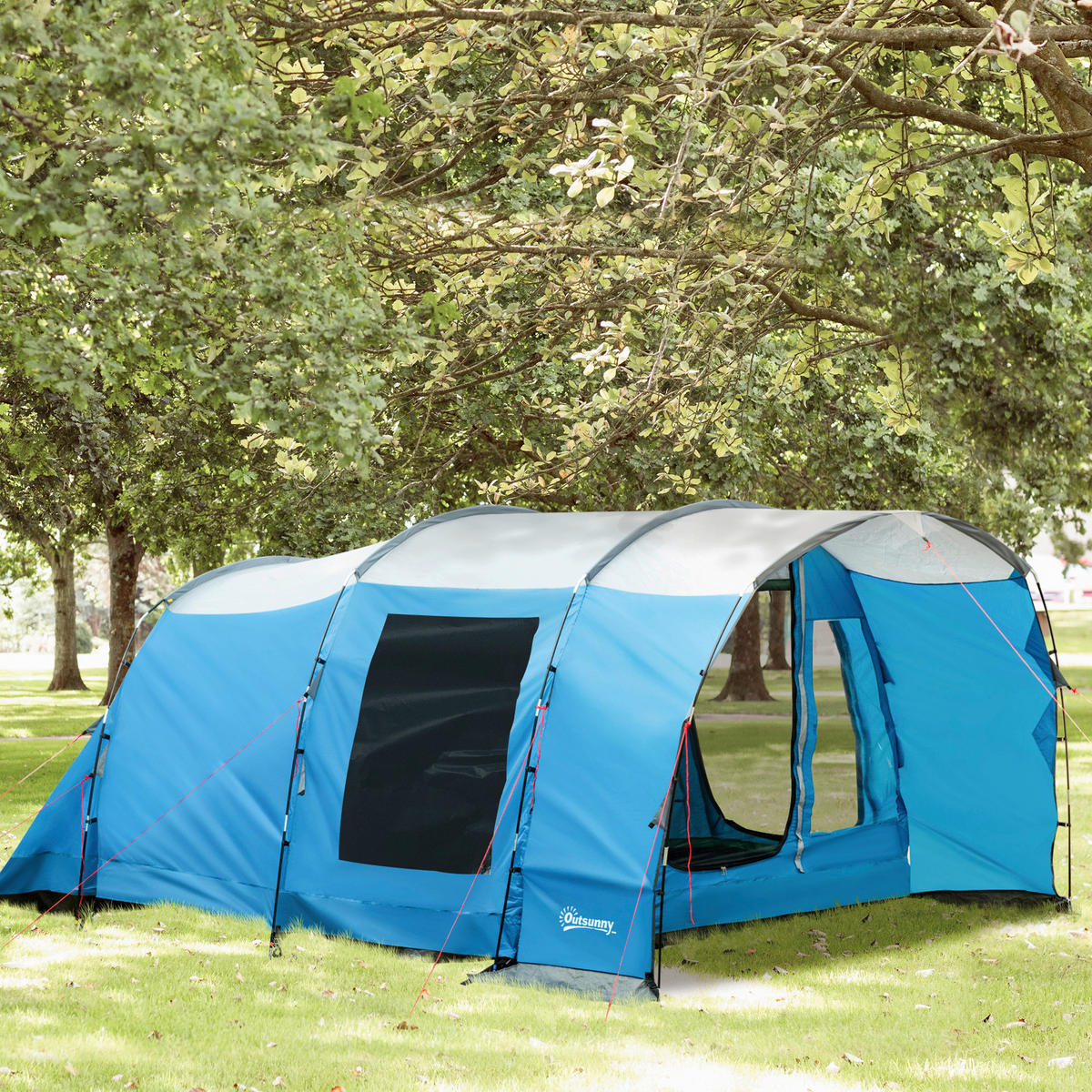 Outsunny Campingartikel B/H/L: ca. 275x445x195 cm Campingzelt - blau (195,00/275,00/445,00cm) - Outsunny