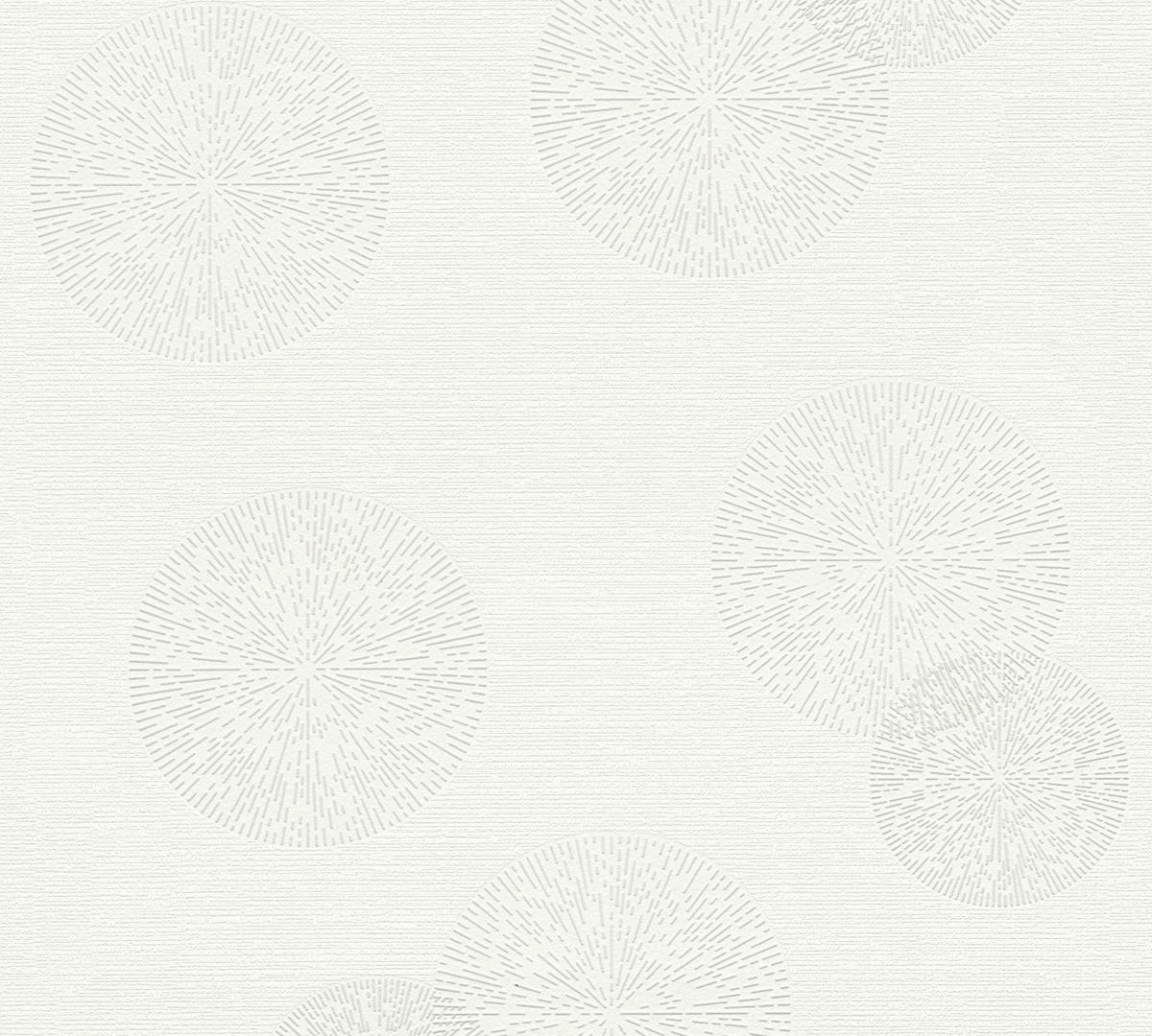 A.S.Creation Vliestapete Black & White Kreise grau B/L: ca. 53x1005 cm Black & White - grau (53,00/1005,00cm) - A.S.Creation