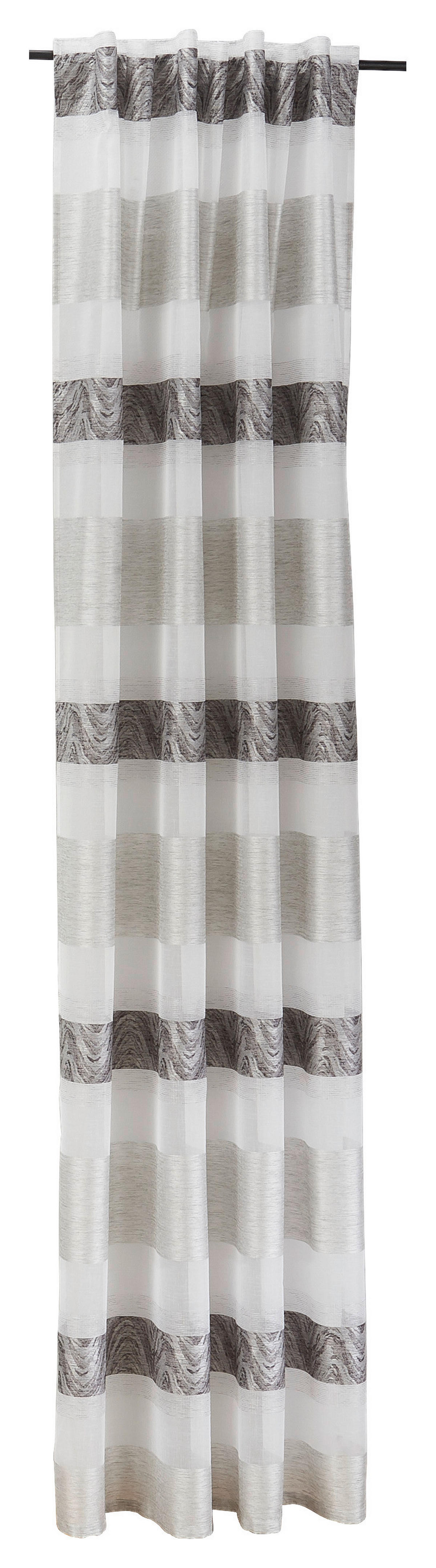 Schlaufenvorhang Dolly anthrazit B/L: ca. 140x245 cm Dolly - anthrazit/silber (140,00/245,00cm) - POCOline