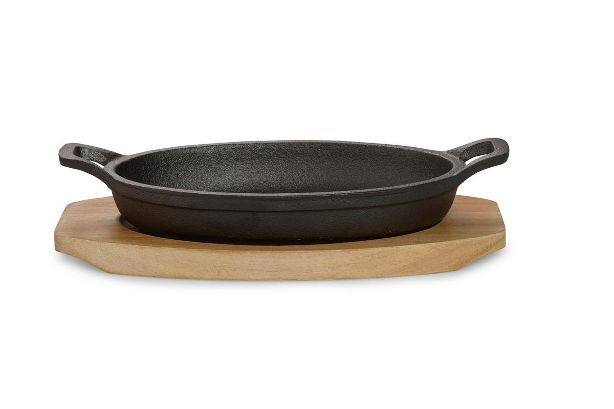 ECHTWERK Servierpfanne Big schwarz Eisen B/H/L: ca. 12x4,5x22 cm Big - schwarz (22,00/12,00/4,50cm) - ECHTWERK
