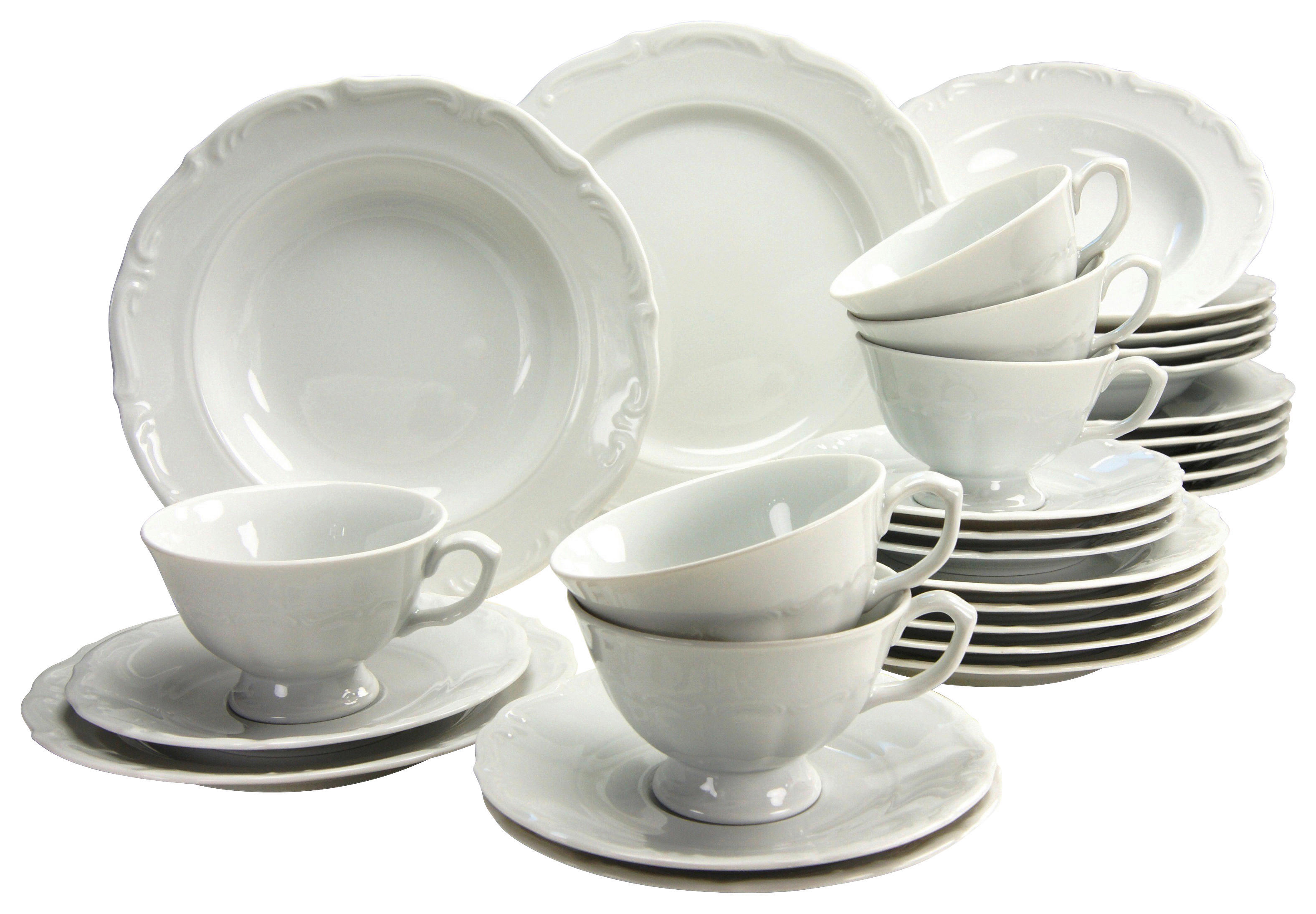 CreaTable Kombiservice »Geschirr-Set Maria Theresia«, (Set, 30 tlg., Kaffee günstig online kaufen