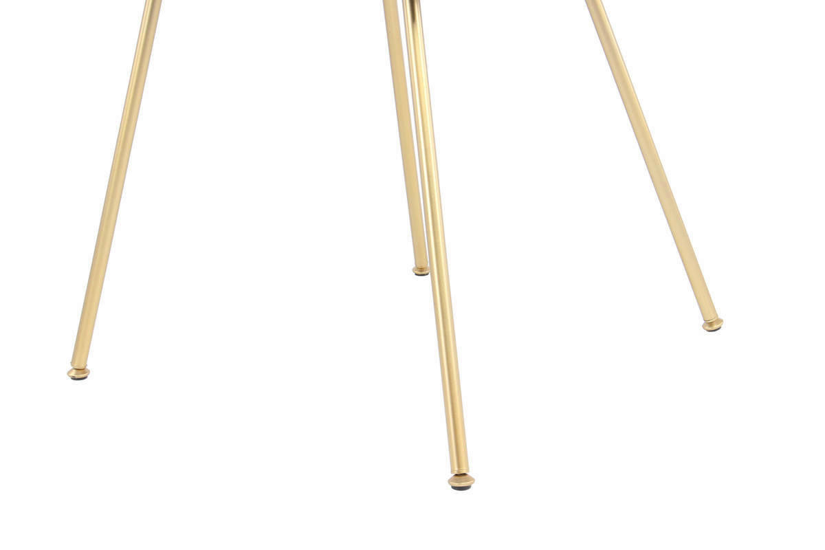 Stuhl Richard 500 terra schwarz Microfaser B/H/T: ca. 53x85x50 cm Richard 500 - gold/terra (53,00/85,00/50,00cm) - 360 Living