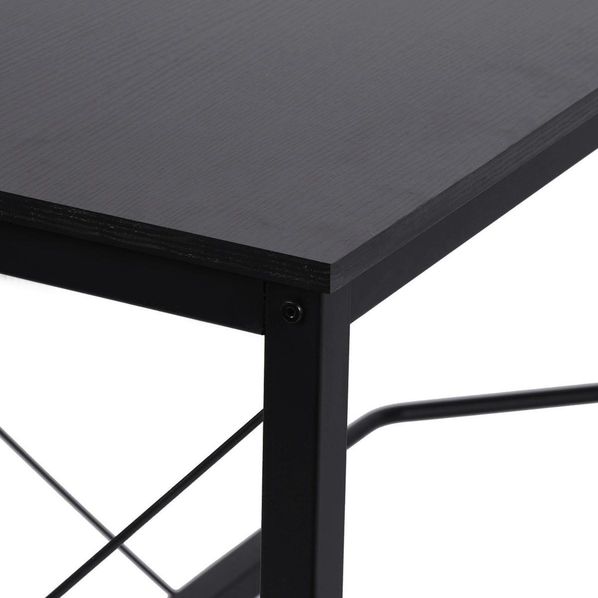 Computertisch 836-122BK schwarz B/H/L: ca. 150x76x150 cm 836-122BK - schwarz (150,00/150,00/76,00cm) - HOMCOM