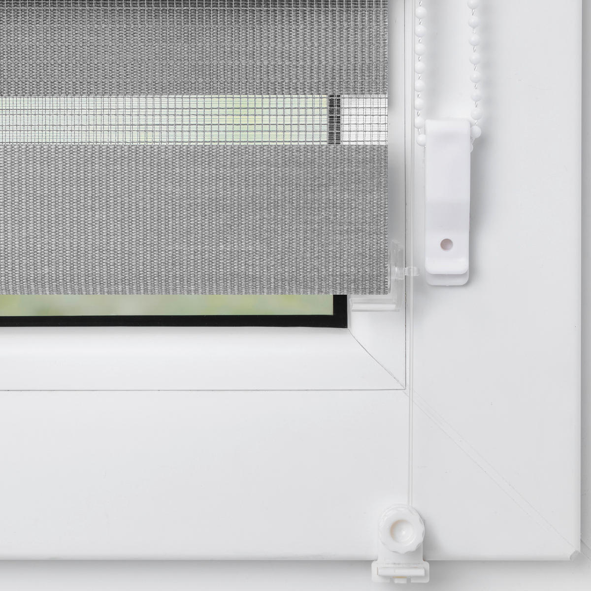 LICHTBLICK Doppelrollo Duo grau B/L: ca. 45x150 cm Duo - grau (45,00/150,00cm) - LICHTBLICK
