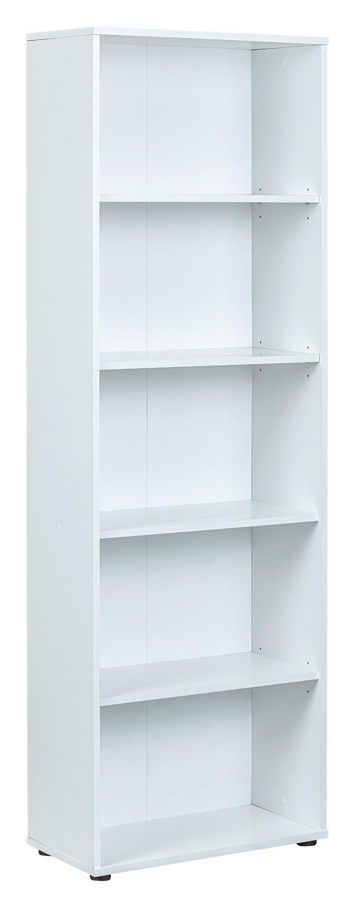 Regal Arco 4 weiß B/H/T: ca. 60x180x30 cm Arco 4 - weiß (60,00/180,00/30,00cm) - Inter Link