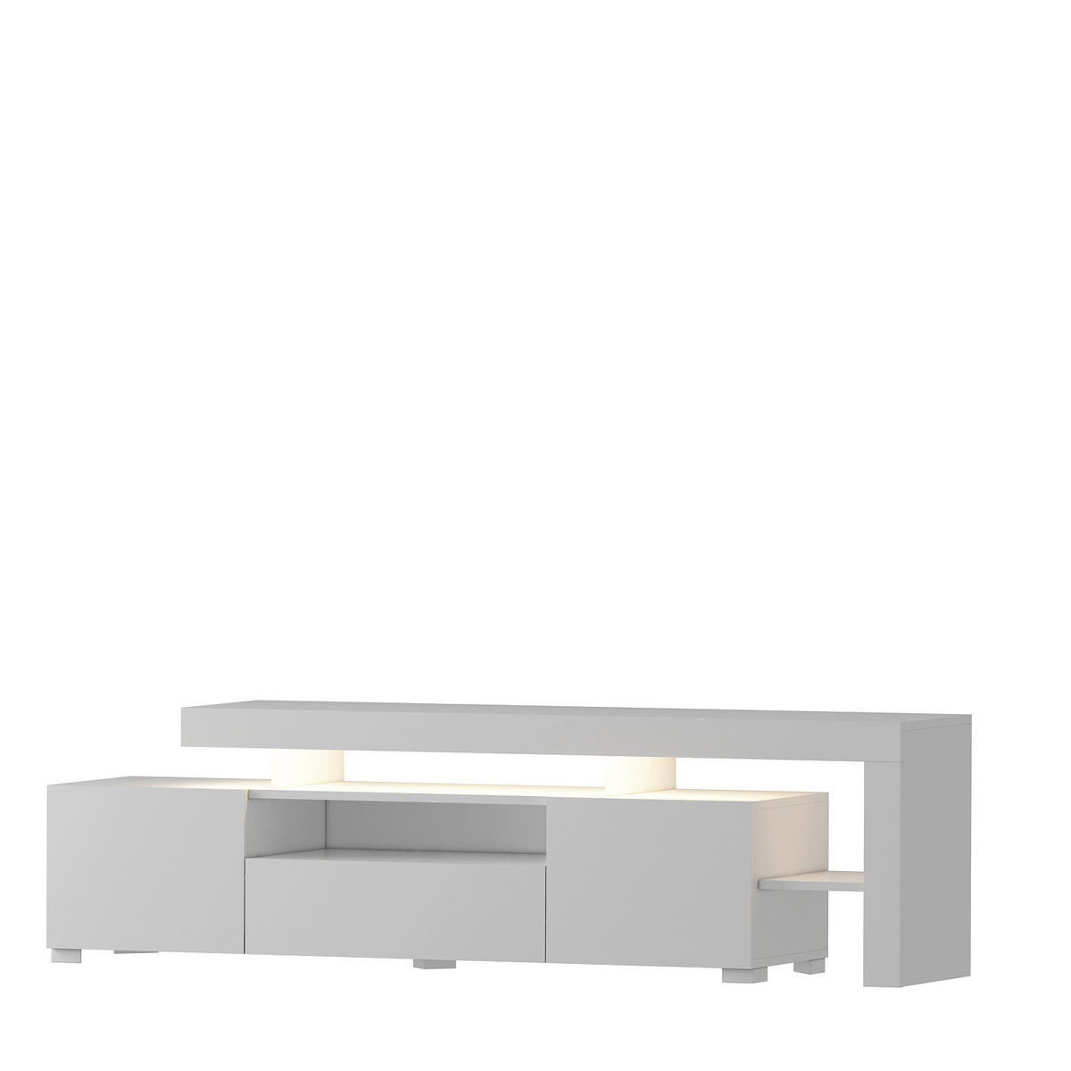 TV-Lowboard 9048 weiß glänzend B/H/T: ca. 192x53x37 cm 9048 - weiß (192,00/53,00/37,00cm) - moebel17