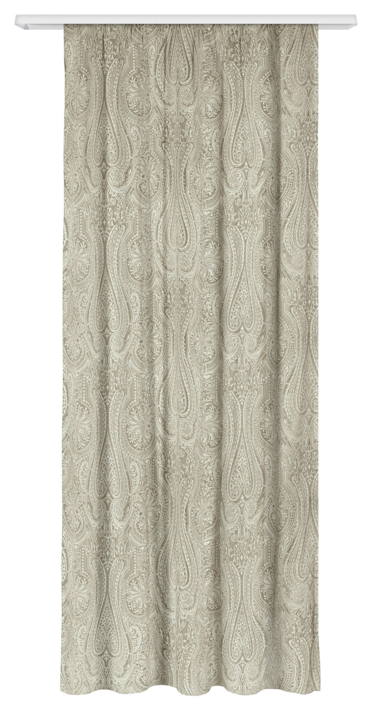 Dekovorhang Paisley taupe B/L: ca. 140x245 cm Paisley - taupe (140,00/245,00cm)