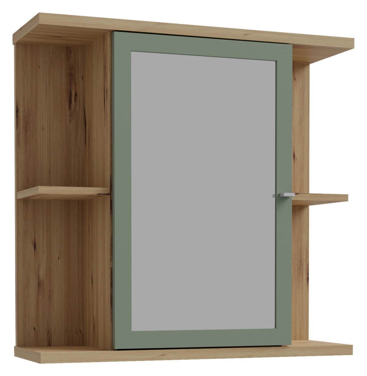 Spiegelschrank  Eiche Artisan Nachbildung salbei B/H/T: ca. 70x69x23 cm Champ_Spiegelschrank CMPV063-M888 - Eiche/salbei (70,00/69,00/23,00cm)