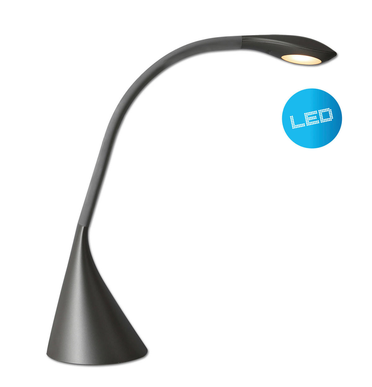 Näve Leuchten Tischleuchte 3127416 grau Kunststoff Metall B/H/T: ca. 13,5x39,5x13,5 cm null 1 Brennstellen Alf - grau (13,50/39,50/13,50cm) - Näve Leuchten