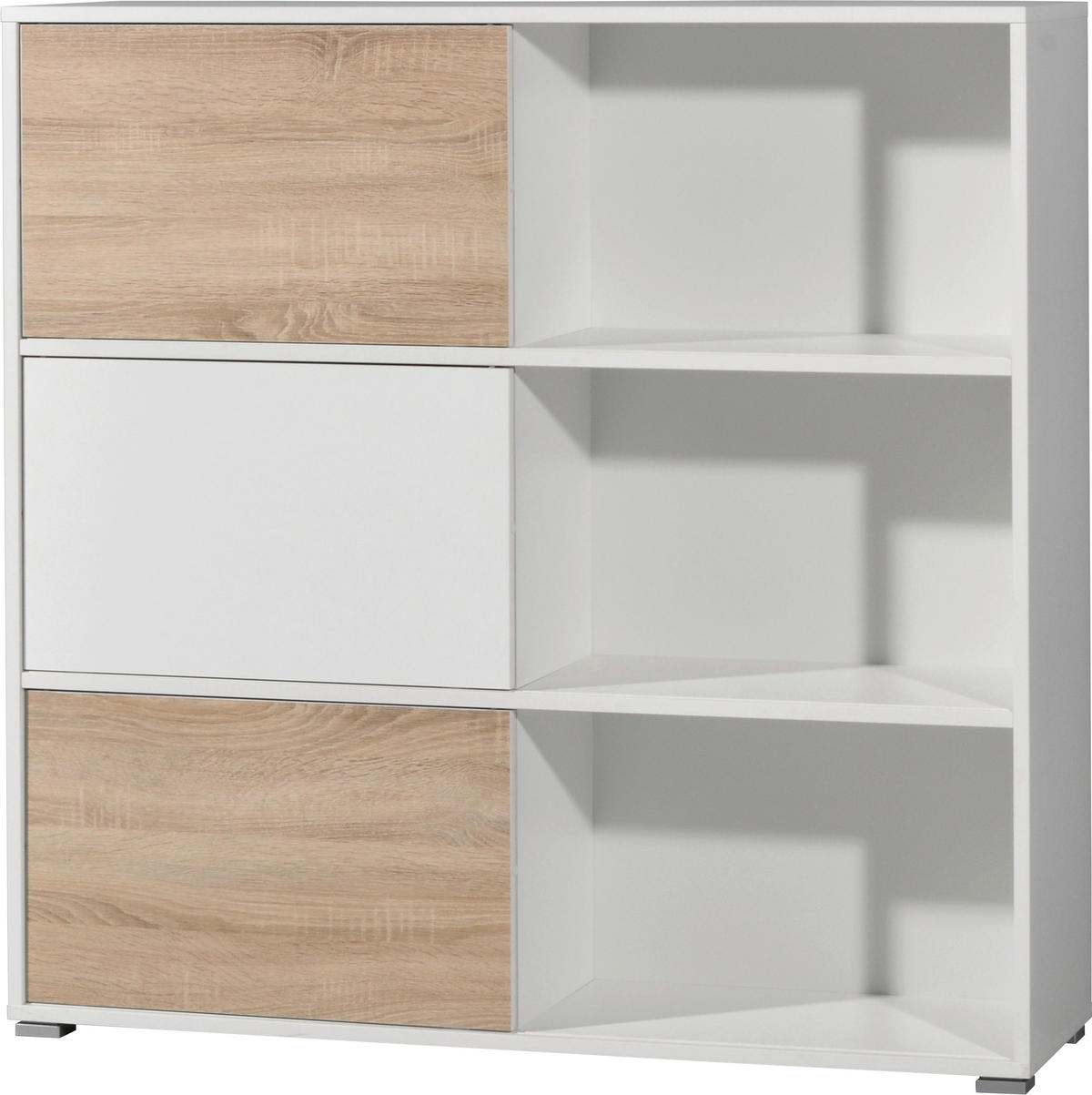 Regal B/H/T: ca. 120x119x35 cm Schiebetürregal 4038 - (120,00/119,00/35,00cm)