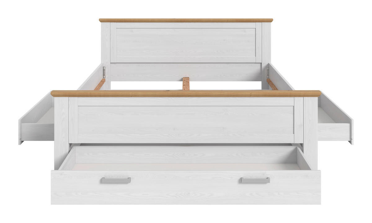 Bett VERONA Sibiu Lärche Nachbildung Eiche Artisan Nachbildung VERONA - Eiche (189,00/90,00/209,00cm) - xonox.home