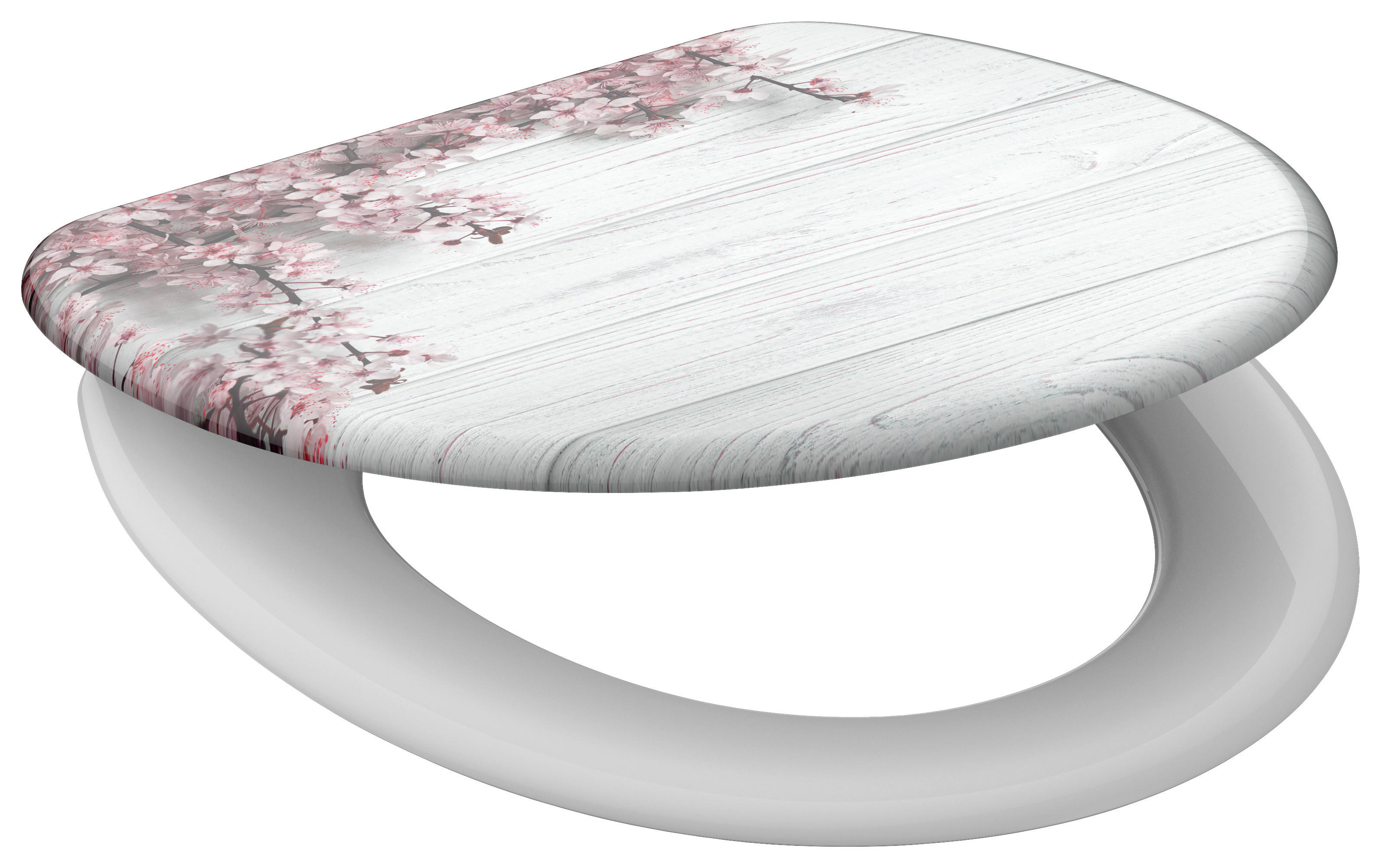 WC-Sitz MDF B/H/L: ca. 6x48x38,5 cm WC-Sitz_Flower&Wood Duroplast - (38,50/6,00/48,00cm) - Eisl