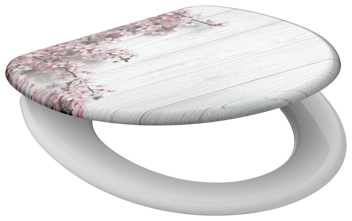 WC-Sitz MDF B/H/L: ca. 6x48x38,5 cm WC-Sitz_Flower&Wood Duroplast - (38,50/6,00/48,00cm) - Eisl