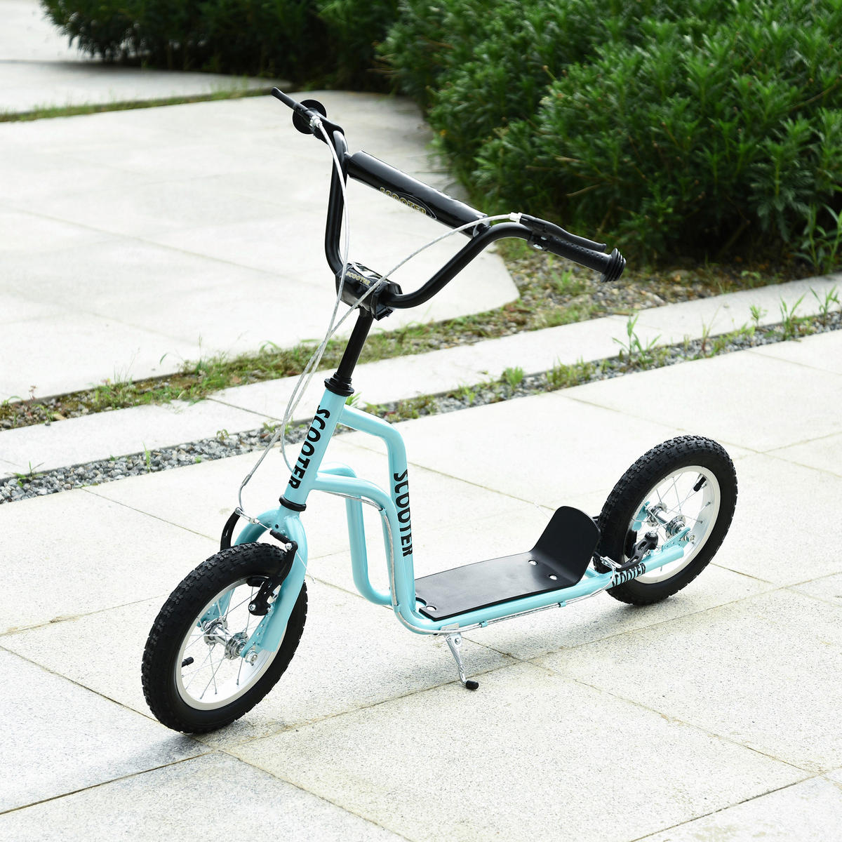 HOMCOM Kinderroller blau Kinderroller - blau (120,00/58,00/80,00cm) - HOMCOM