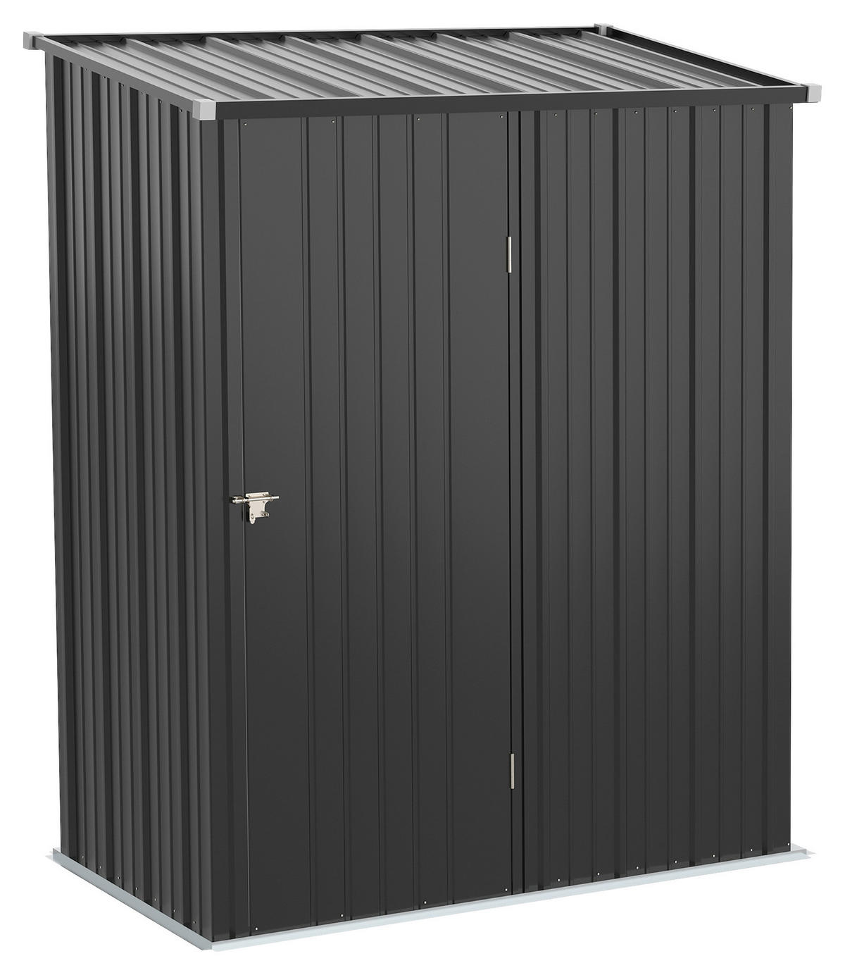 Outsunny Gartenhaus schwarz B/H/L: ca. 94,5x196x161,5 cm Gartenhaus - schwarz (161,50/94,50/196,00cm) - Outsunny
