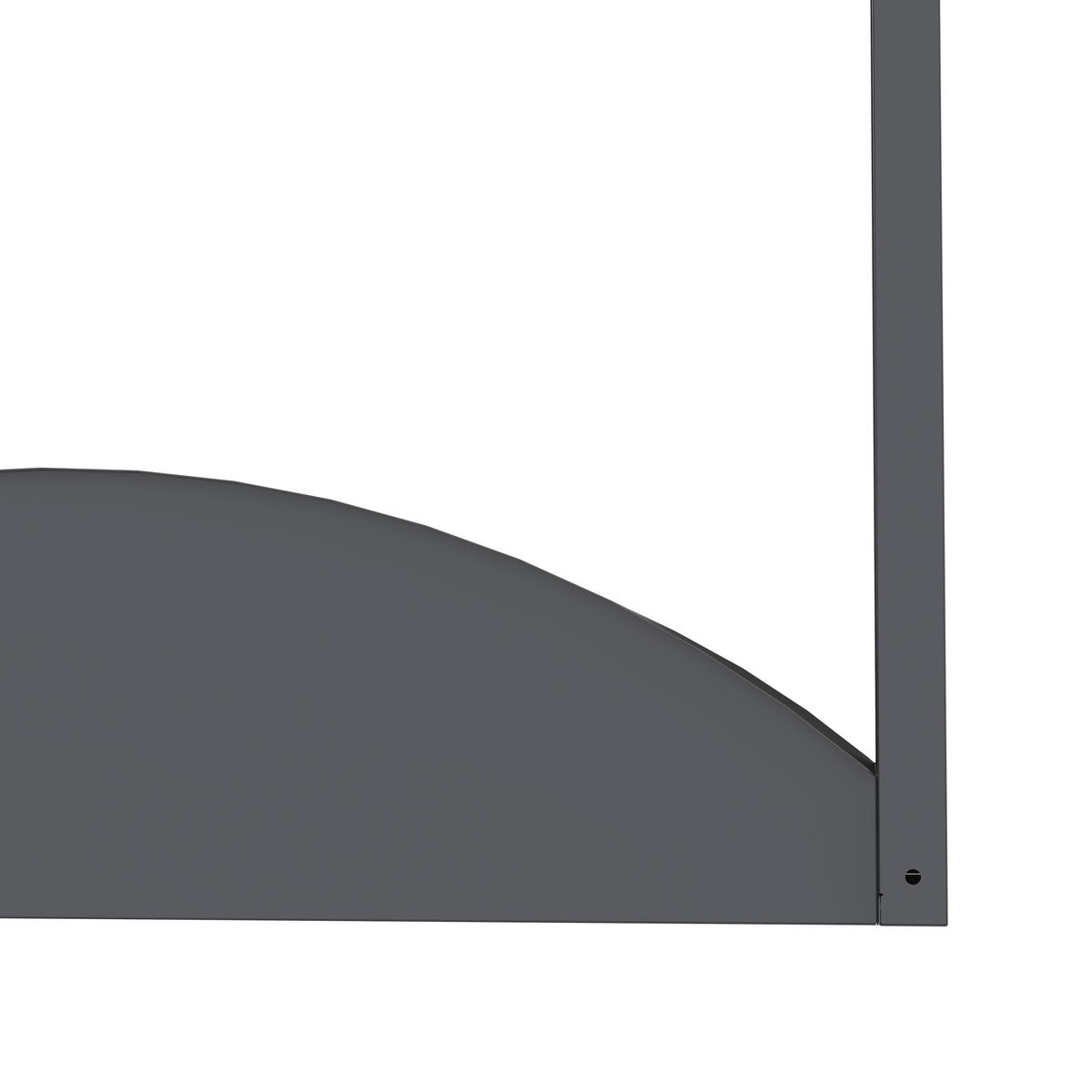 Westmann Kaminholzregal Castra anthrazit B/H/L: ca. 98x160x52 cm Castra - anthrazit (52,00/98,00/160,00cm) - Westmann