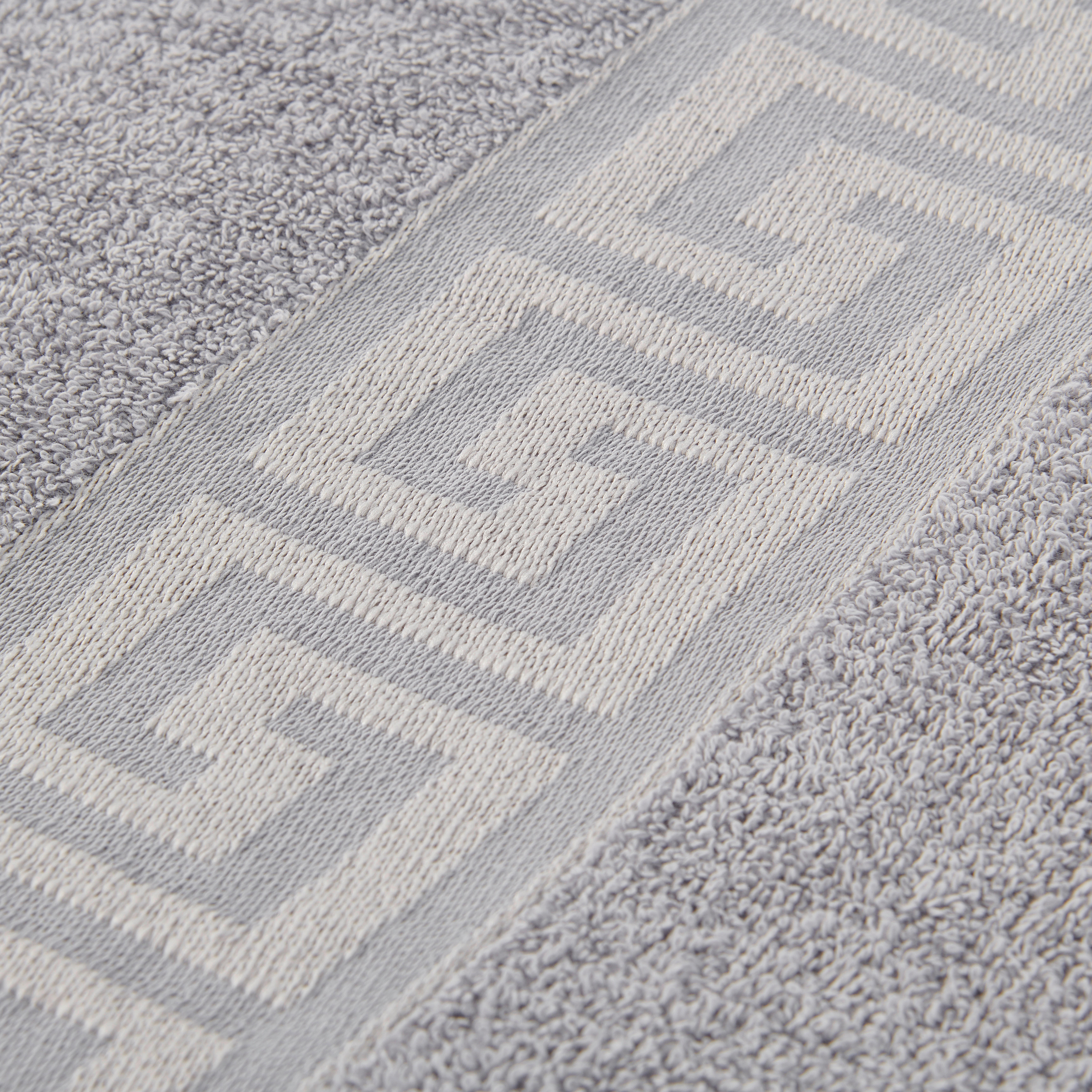 POCOline Duschtuch Mäander Mäander - silber (80,00/160,00cm) - POCOline