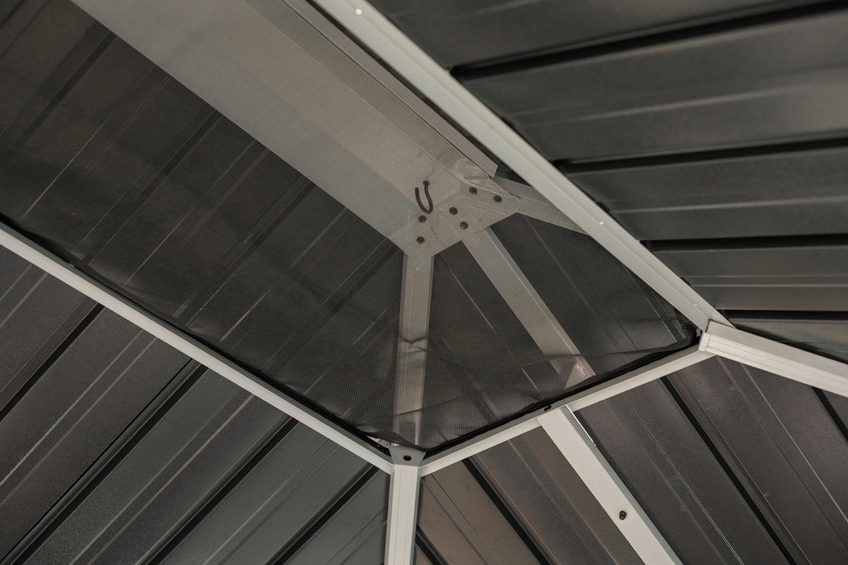 Sojag Pavillon Olan anthrazit Aluminium B/H/L: ca. 311x291x4355 cm Olan - anthrazit (4355,00/311,00/291,00cm) - Sojag