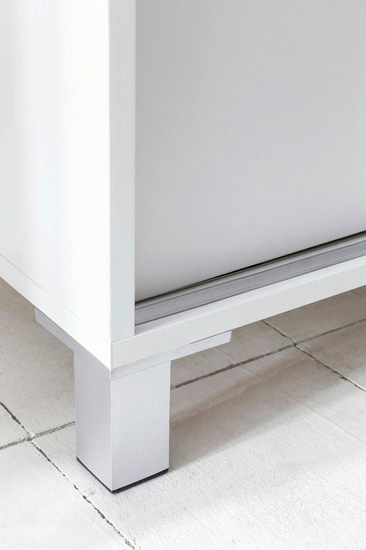 Schuhschrank weiß B/H/T: ca. 100x108x37,5 cm Schuhschrank - weiß (100,00/108,00/37,50cm) - Wohnling