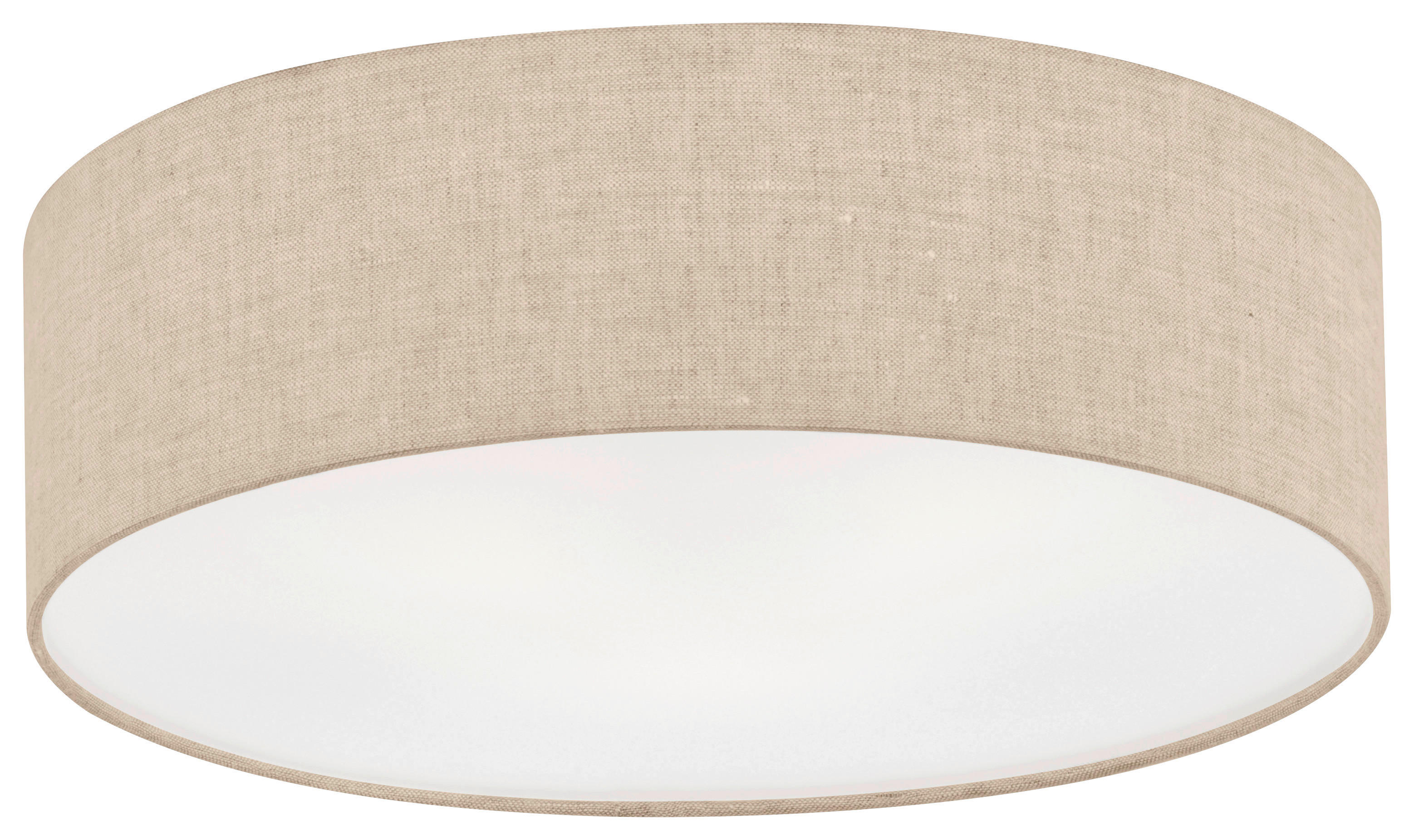 Fischer & Honsel Deckenleuchte 20052 sand Leinen H/D: ca. 12x40 cm E14 3 Brennstellen Thor - sand (40,00/12,00cm) - Fischer & Honsel