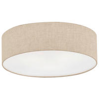 Fischer & Honsel Deckenleuchte 20052 sand Leinen H/D: ca. 12x40 cm E14 3 Brennstellen Thor - sand (40,00/12,00cm) - Fischer & Honsel