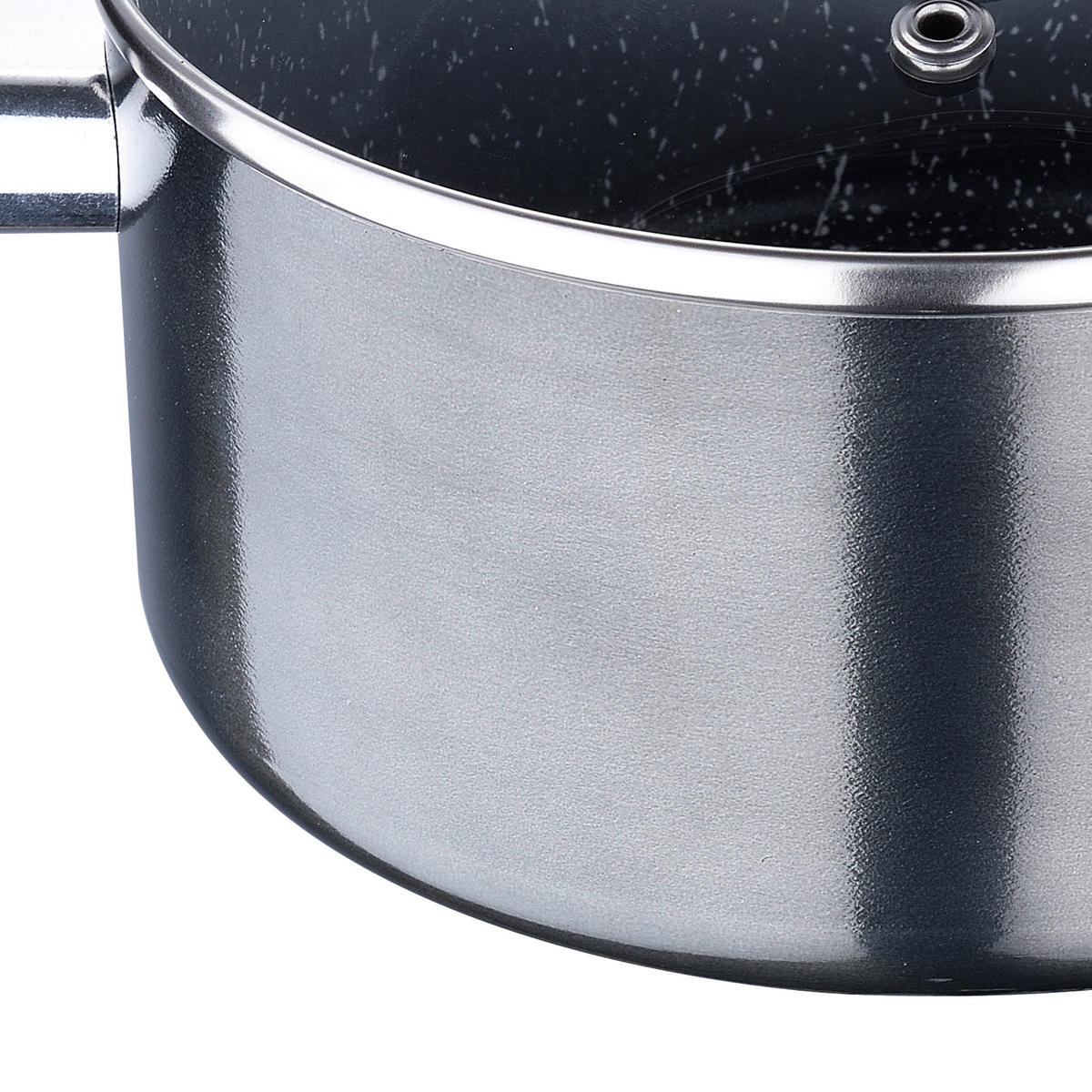 SAN IGNACIO Kochgeschirrset Soria schwarz Aluminium 4 tlg. Soria - schwarz - SAN IGNACIO