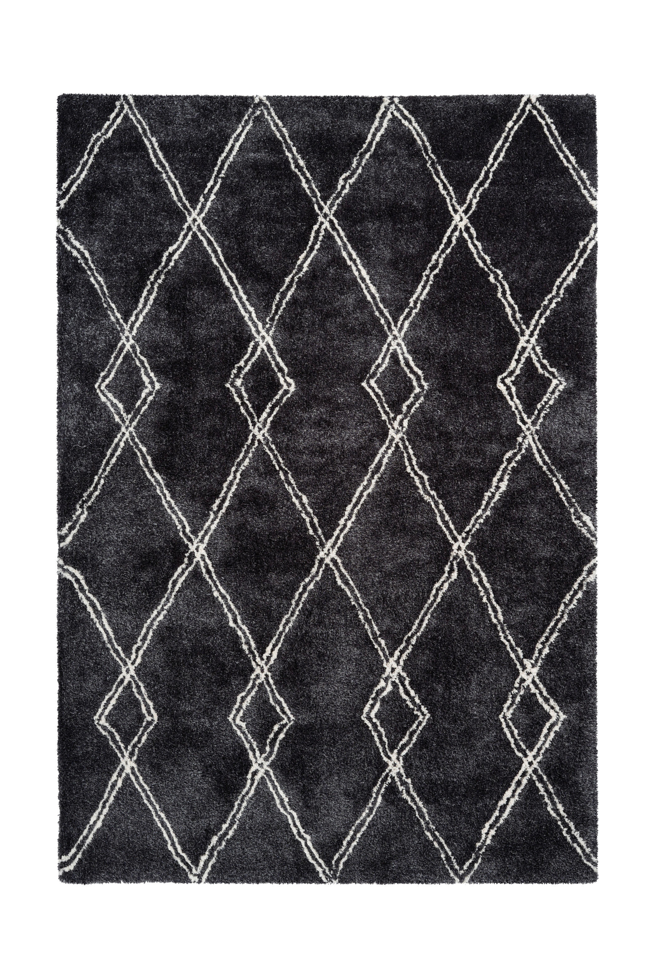 360Living Teppich anthrazit B/L: ca. 80x150 cm Teppich_Orlando 100 80 x 150cm - anthrazit (80,00/150,00cm) - 360Living