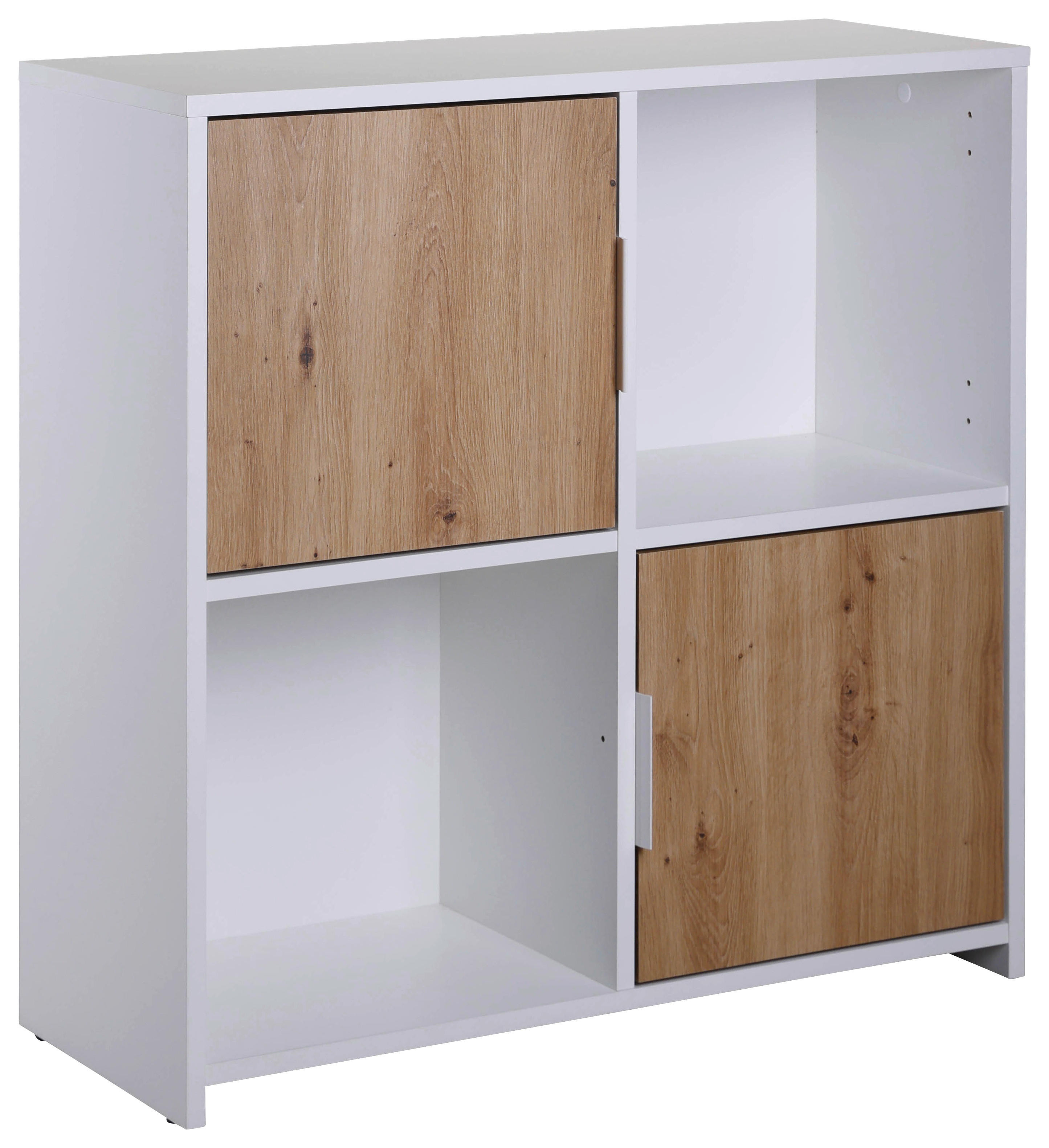Standregal Pepeto 2T weiß weiß beschichtet Optik B/H/L: ca. 30x77x77 cm Pepeto 2T weiß - weiß (77,00/30,00/77,00cm) - Inter Link