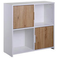 Standregal Pepeto 2T weiß weiß beschichtet Optik B/H/L: ca. 30x77x77 cm Pepeto 2T weiß - weiß (77,00/30,00/77,00cm) - Inter Link