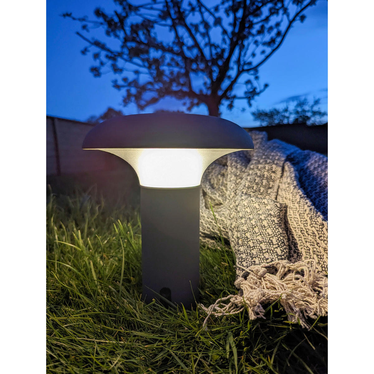 Housenordic Tischleuchte Ramsey grau Polypropylen H/D: ca. 21x17 cm Ramsey - grau (17,00/21,00cm) - Housenordic