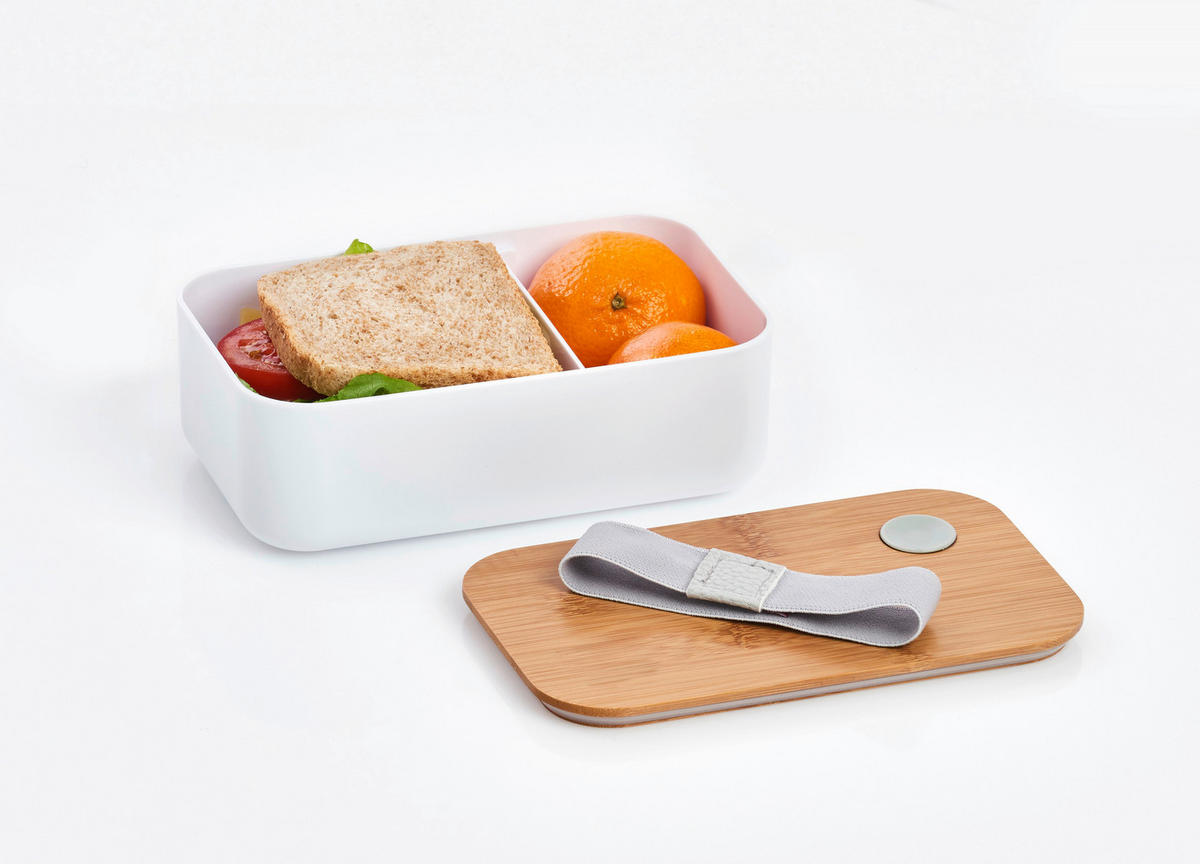 Zeller Lunch-Box weiß Lunch-Box - weiß (19,00/12,00/7,00cm) - Zeller