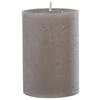 Rustic-Kerze grau B/H/L: ca. 6,8x10x6,8 cm Kerze_Rustic 100/68mm - grau (6,80/6,80/10,00cm)