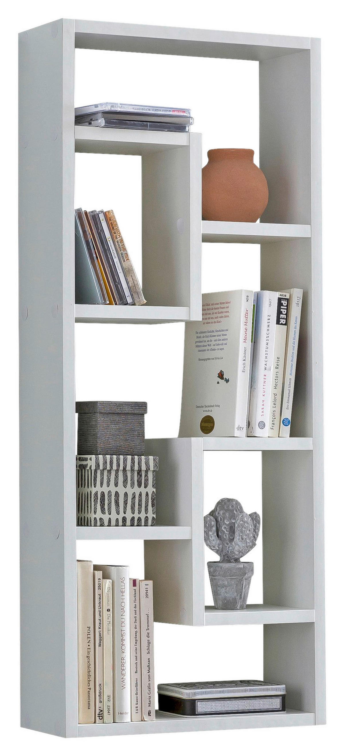 Wandregal weiß B/H/T: ca. 36x90x14,5 cm Wandregal - weiß (36,00/90,00/14,50cm) - Wohnling