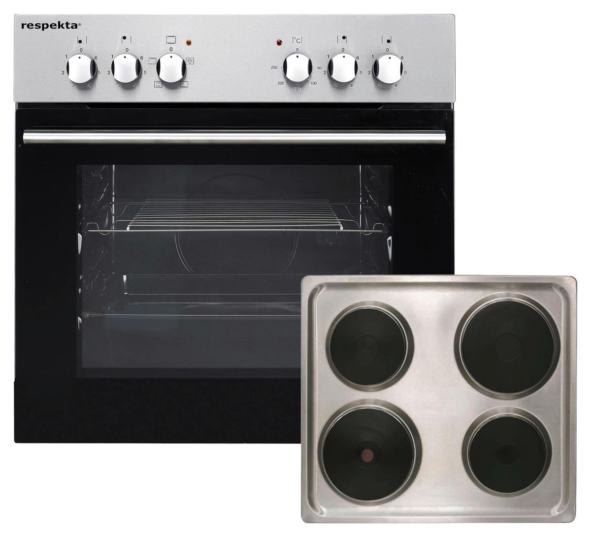 Respekta Winkelküche Economy grau matt B/H/T/L: ca. 280x200x60x172 cm Economy - Eiche/grau (172,00/280,00/200,00cm) - Respekta