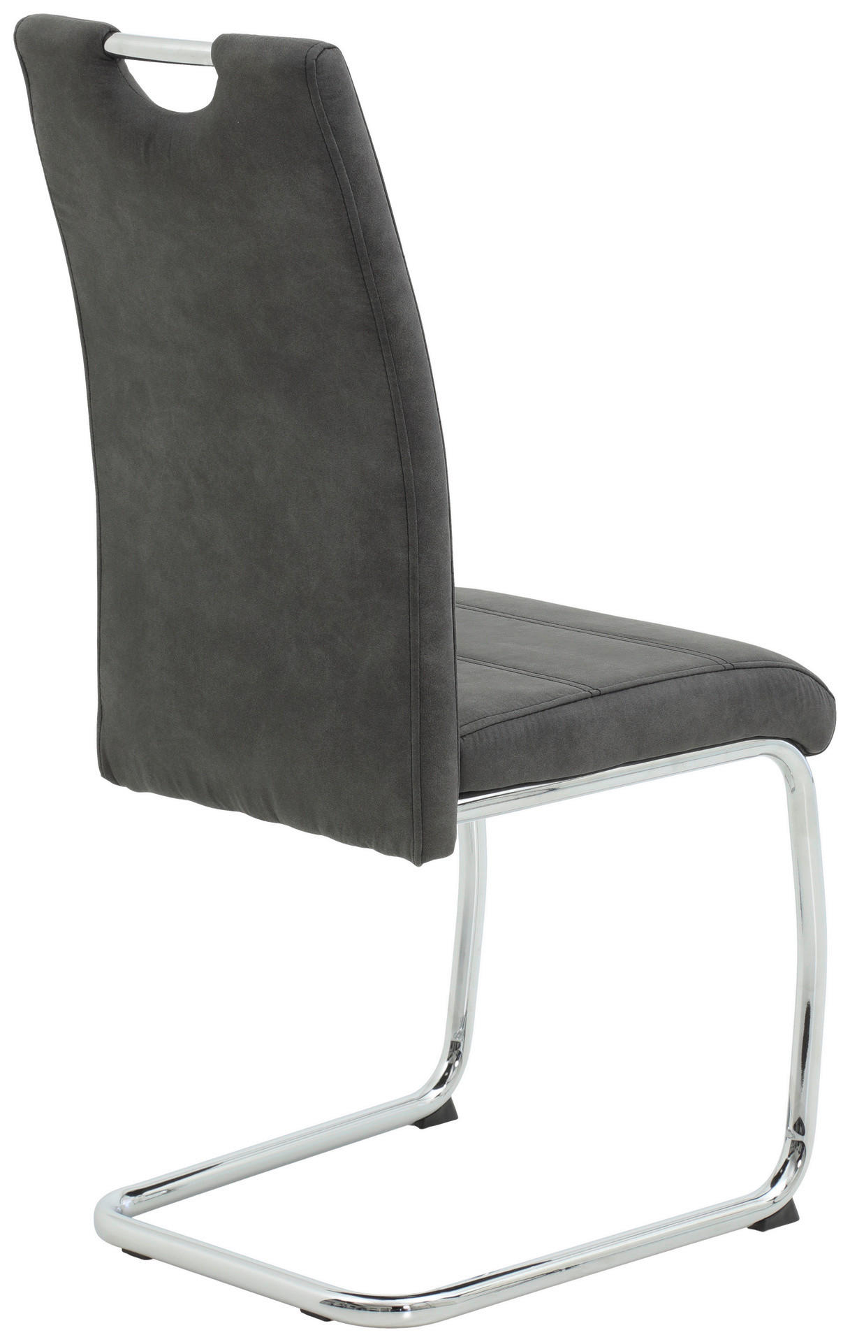 Thumbnail - Schwingstuhl Flora anthrazit Vintage Microfaser B/H/T: ca. 43x98x59 cm