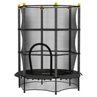 HOMCOM Kindertrampolin schwarz B/H/L: ca. 140x190x140 cm Kindertrampolin - schwarz (140,00/140,00/190,00cm) - HOMCOM