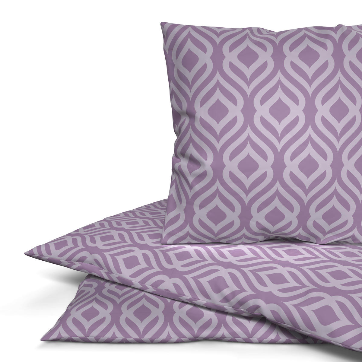 Microfaser Bettwäsche Bettwäsche_Microfaser Raute - rosa (135,00/200,00cm) - Sensation